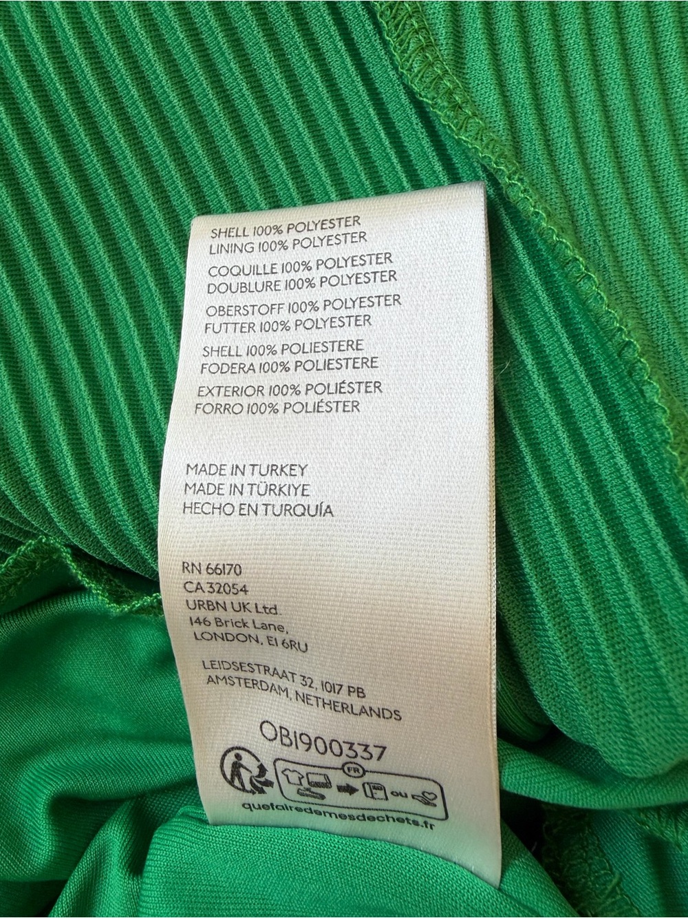 By Anthropologie Plisse V-Neck Wrap Midi Dress Emerald Kelly Green Size Small - Picture 8 of 16
